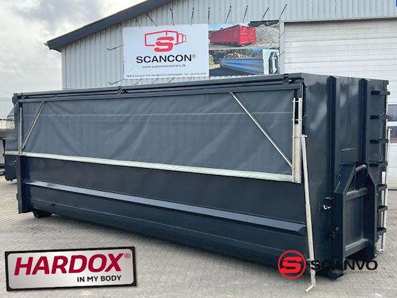 Scancon SH7040 - 7000 mm HARDOX Letvægts fliscontainer Åben - 1
