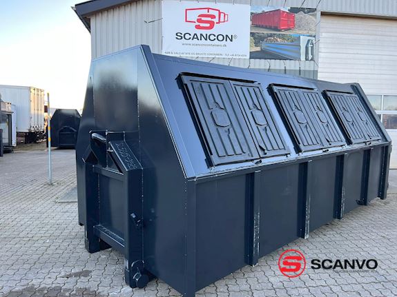 Scancon SL5024 - 5000mm lukket container 24m3 Lukket affaldscontainer - 1