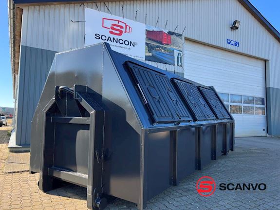 Scancon SL5019 - 5000mm lukket container 19m3 Lukket affaldscontainer - 1