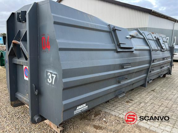 Lasto 6550 mm 27m3 Snegl-container Lukket affaldscontainer - 1