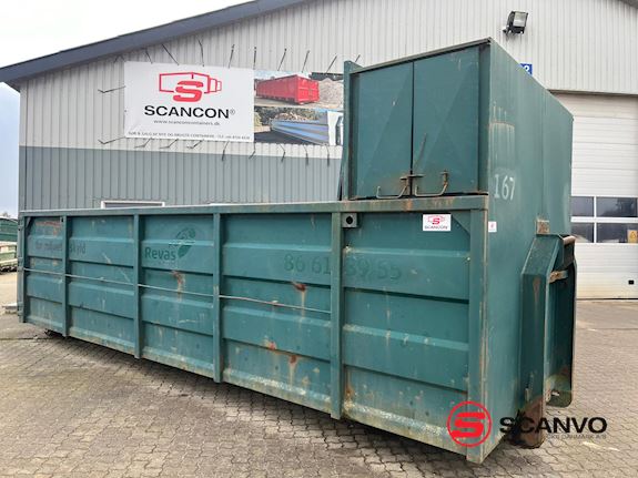 Miljø Art A/S 24m3 container - 6500 mm - Lukket frontrum Combi - 1