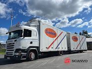 Scania R410 DB 4x2 MLB + tandem trailer 121m3 Koffer aufbau - 2