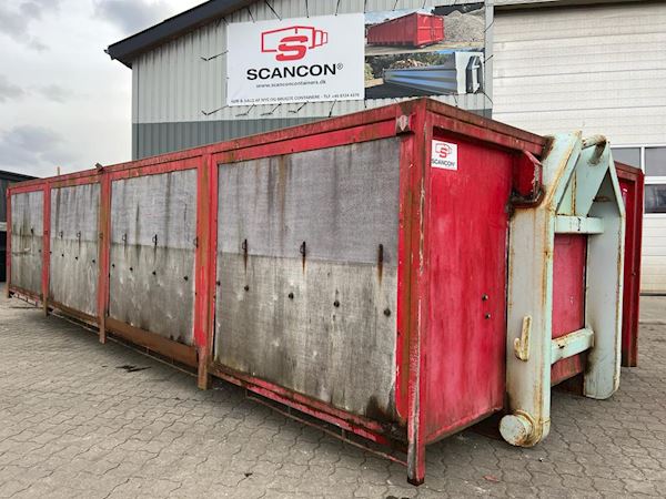 Diverse 18m3 - Finer container m/rustfri bund, Åben