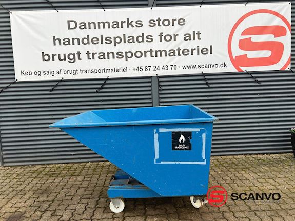 Intra Materialhantering AB Vip container 765 ltr / 0,9m3 gaffellommer m/transport hjul Tip / vip container - 1