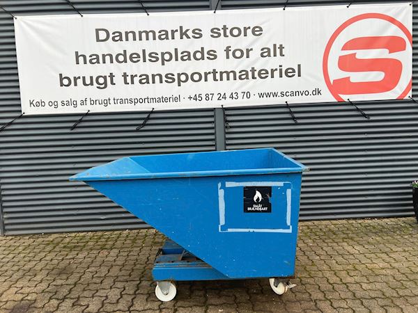 Diverse Vip container 765 ltr / 0,9m3 gaffellommer m/transport hjul, Tip / vip container