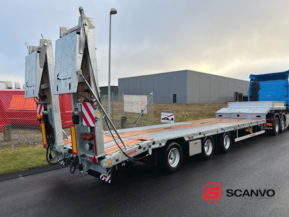 Hangler SDS-H 510-T 3-aks maskintrailer - dobbelt ramper Maskintransport - 1