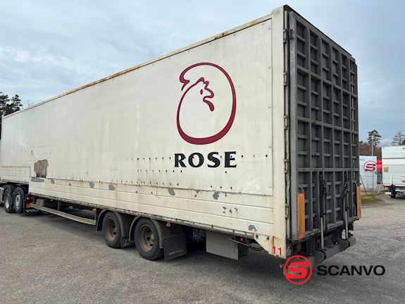 Leci 13,6 mtr. box læsserampe Box Trailer - 1