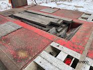 Kel-Berg 13,2 mtr maskin/ blokvogns trailer + udtræk - dobbelt ramper Udtrækkelig - 5