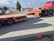 Kel-Berg 13,5 mtr maskin/ blokvogns trailer + udtræk - dobbelt ramper Udtrækkelig - 7