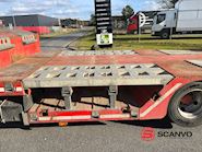 Kel-Berg 13,5 mtr maskin/ blokvogns trailer + udtræk - dobbelt ramper Udtrækkelig - 4