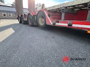Kel-Berg 13,5 mtr maskin/ blokvogns trailer + udtræk - dobbelt ramper Udtrækkelig - 6