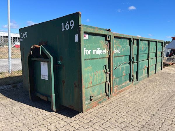 Miljø Art A/S 24m3 container - 6500 mm - Lukket frontrum, Combi