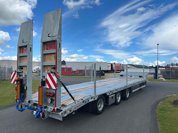 Hangler SDS-H 510-T 3-aks maskintrailer - dobbelt ramper, Maskintransport