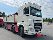 DAF XF 530 8x4 FAD +  Hiab X-Hipro 232 E-5 kran Abroller/Kran - 5