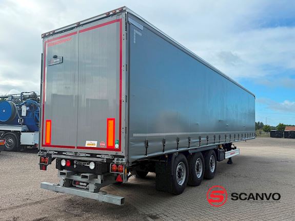 Kässbohrer 13,6 mtr - truck beslag - hæve/skyde tag - drejbar bagaksel Gardin - 1