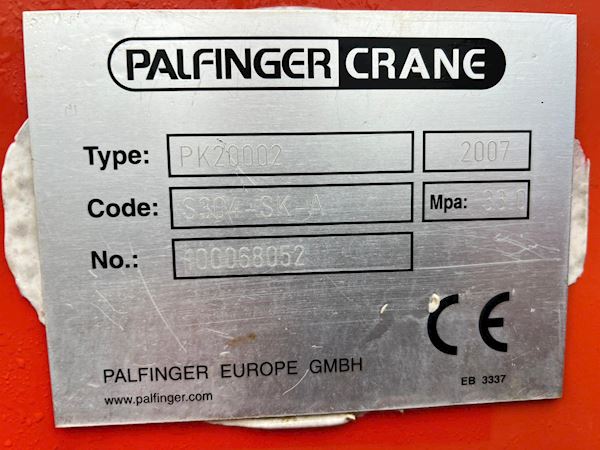 Palfinger PK20002 Performance C, Kran